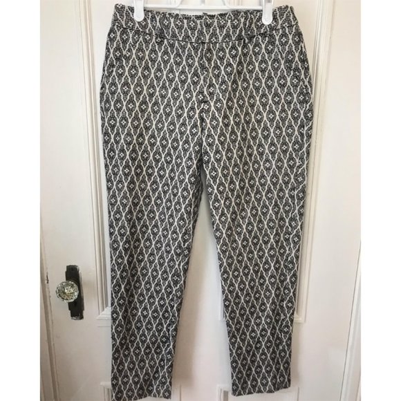 Embroidered Pattern Cigarette Trouser - Picture 1 of 4